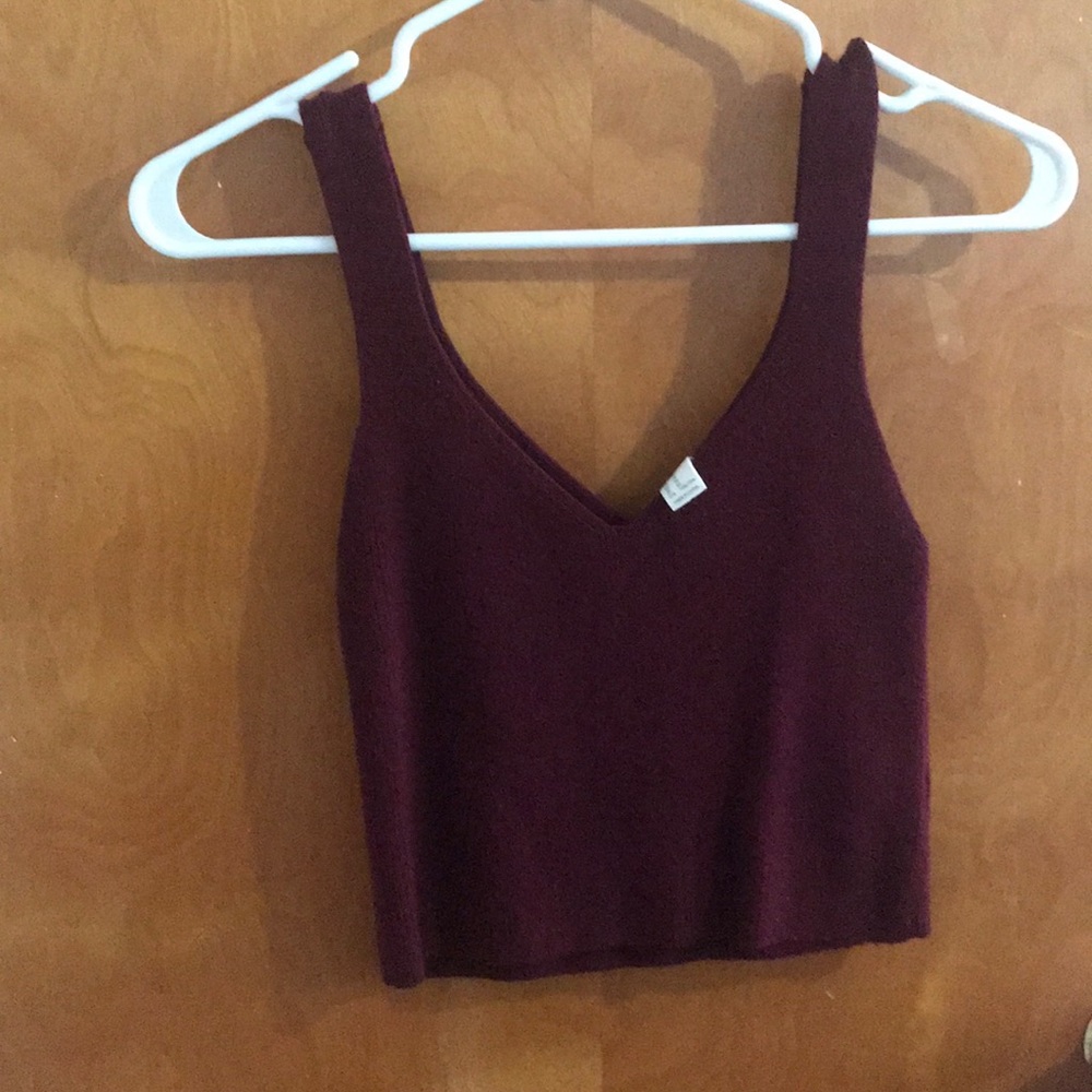 Burgundy Women’s Crop Top